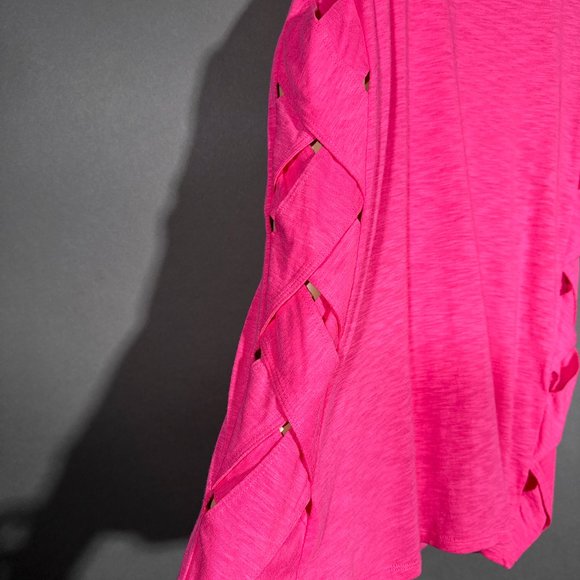 NWT Kinesis Pink Athletic Braided‎ Side Tank Top Size L - Picture 6 of 14